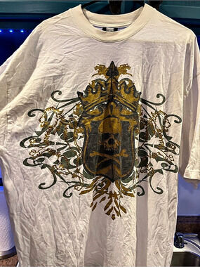Vintage 1990s Pro USA Skull Graphic Short Sleeve Tee 3XL